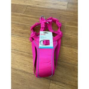 Boots & Barkley Hot Pink Reflective No Pull Large Adjustable Dog Harness-NWT